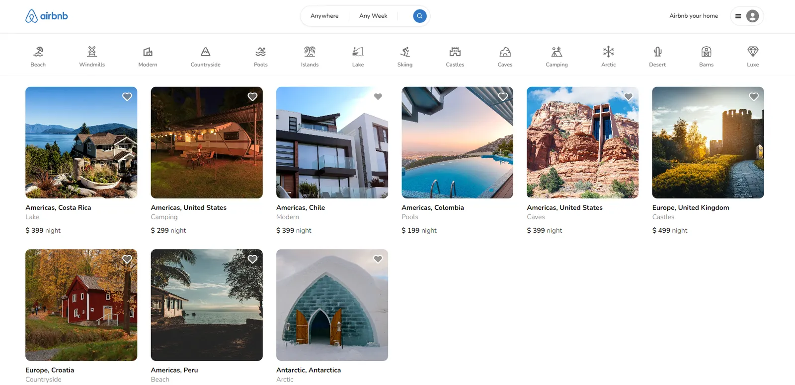 Airbnb Clone